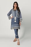 Khaadi Ik20407 Blue Winter Collection 2020