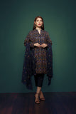 Bareeze Graphic Illusion Ch2803 Navy Blue Dress