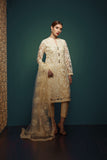 Bareeze Haute Couture Mc514 Cream Dress