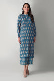 Khaadi J21336 Blue Autumn Collection 2021