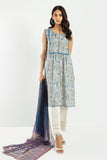 Khaadi L L LLA22241 Blue Cambric Lawn 2022