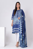 Khaadi L L LLA22304 Blue Cambric Lawn 2022