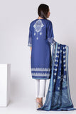 Khaadi L L LLA22304 Blue Cambric Lawn 2022
