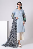 Khaadi L L LLA22308 Blue Cambric Lawn 2022