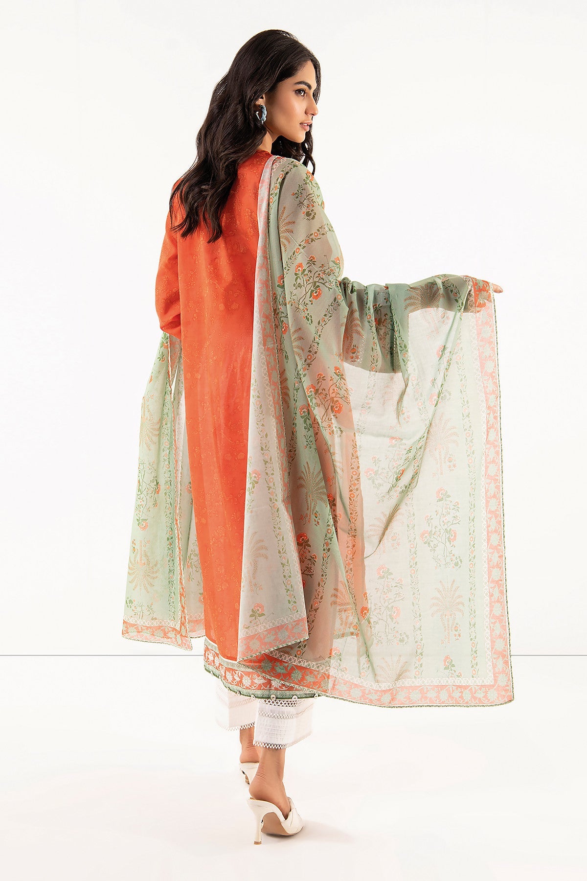 Khaadi L L LLA22312 Coral Cambric Lawn 2022