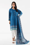 Khaadi L L LLA22329 Blue Cambric Lawn 2022