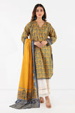 Khaadi L L LLA22330 Mustard Cambric Lawn 2022