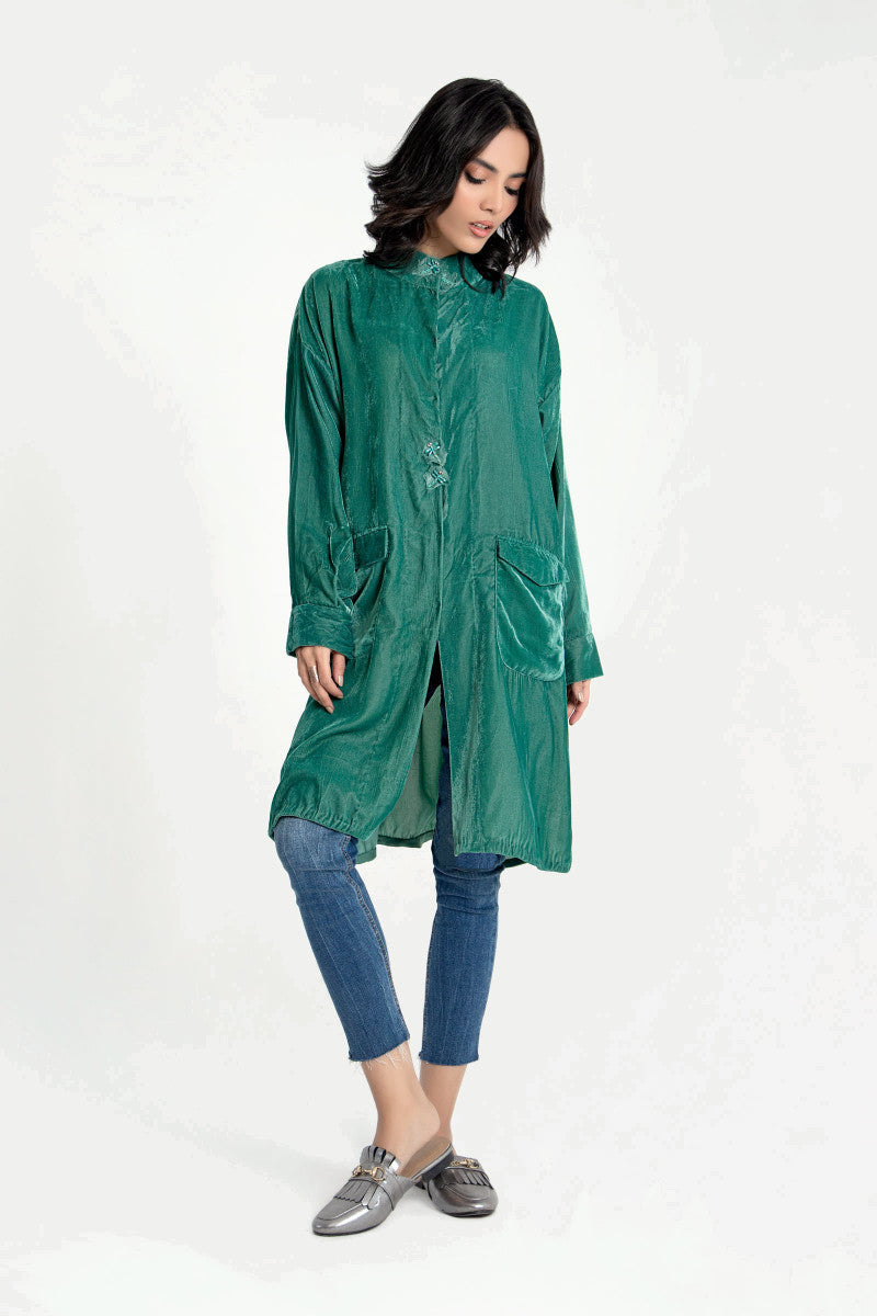 Maria B Shirt Turquoise MB-W22-268 Basics Shirts
