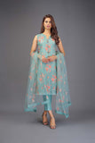 Bareeze Rose Cart Mc612 Green Dress