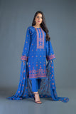 Bareeze Traditional Through Mc632 Blue Dress