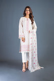 Bareeze Traditional Through Mc633 Cream Dress