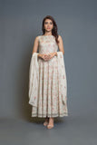 Bareeze Floral Fantasy Range Mc659 Cream Dress