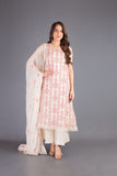 Bareeze Rhythm 1 Mc714 Cream Dress