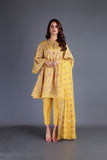 Bareeze Quartz Range Mc719 Yellow Dress