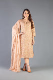 Bareeze Orchids 1 Mc739 Brown Dress