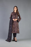 Bareeze Orchids 1 Mc739 Black Dress