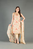 Bareeze William Morris Mc757 Beige Dress