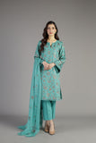 Bareeze Canvas Mc764 Green Dress