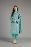 Bareeze Canvas Mc765 Green Dress