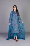 Bareeze Pashmina Range Mc766 Blue Dress