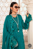 Maria B MPC-22-203-Deep and Sea Green Wedding Chiffon Collection 2022