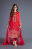 Bareeze Mukesh Range Bnl1082 Red Dress