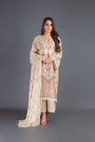 Bareeze Native Abstraction Ch2976 Beige Dress
