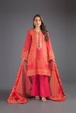 Bareeze Printed Pr810 Red Dress