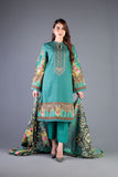Bareeze Printed Pr974 Green Dress