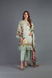 Bareeze Printed Pr858 Green Dress
