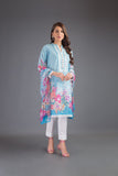 Bareeze Printed Pr796 Blue Dress