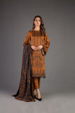 Bareeze Printed Pr947 Brown Dress