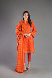 Bareeze Printed Pr951 Orange Dress