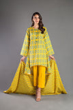 Bareeze Printed Pr953 Orange Dress