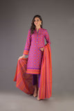 Bareeze Printed Pr975 Purple Dress
