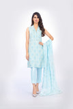 Bareeze Calico Ch2696 Aqua Dress