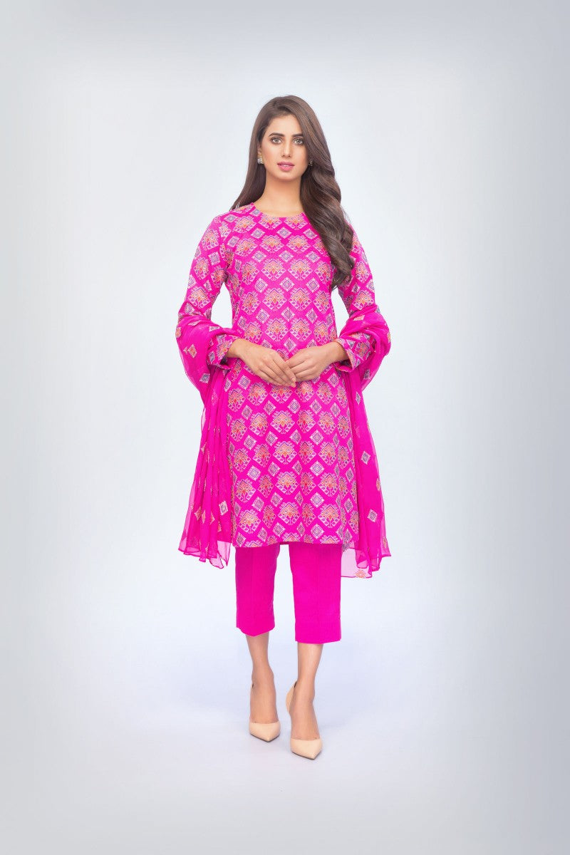 Bareeze Raj Kumari 4 Ch2867 Pink Dress