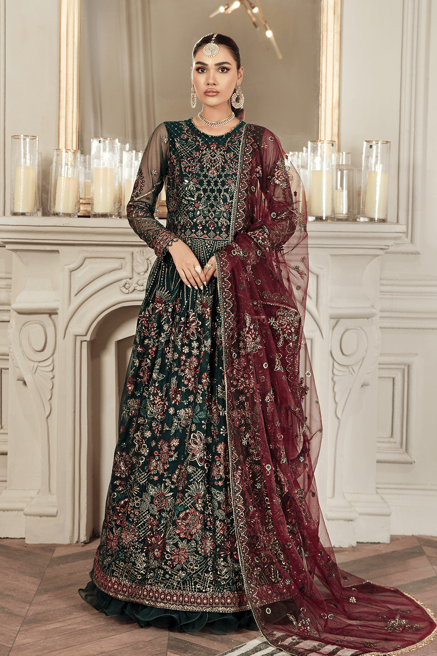 Zarif Pine Green Mehroz Collection 2022
