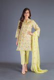 Bareeze Russian Flowers Bnl1040 Green Dress