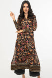 Alkaram SLRK-03-22-4-Black Printed Khaddar Shirta 2022
