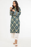 Alkaram SLRK-07-22-4-Turquoise Printed Khaddar Shirta 2022