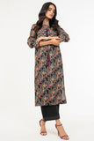 Alkaram SLRK-15-22-4-Black Printed Khaddar Shirta 2022