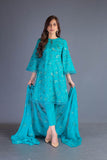 Bareeze Summer Hues Mc676 Sea Green Dress